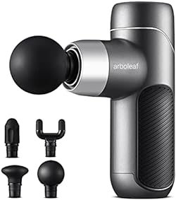 arboleaf 筋膜リリースガン ハンディガン MINI 5段階振動強力振動 AI自動モード付き 筋膜リリース 筋膜ガン リリースガン 筋肉リラック 全身リフレッシュ道具 Type-C充電式 2000mAh*2大容量(