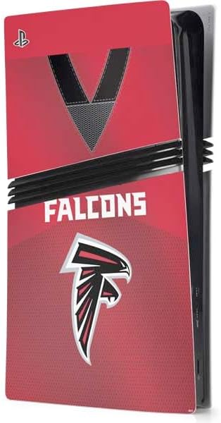 Skinit Decal Gaming Skin Compatible with PS5 Pro Console - Officially Licensed NFL Atlanta Falcons Team Jersey Design