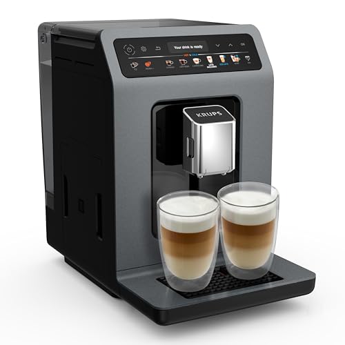 Krups Evidence Hot & Cold Kaffeevollautomat, 18 Getränkespezialitäten, heiße und kalte Getränke, One-Touch Cappuccino, Milchsystem, automatischer Pflegezyklus, schnelle Aufwärmzeit, EA898GF0 Krups Evidence Hot & Cold Kaffeevollautomat, 18 Getränkespezialitäten, heiße und kalte Getränke, One-Touch Cappuccino, Milchsystem, automatischer Pflegezyklus, schnelle Aufwärmzeit, EA898GF0