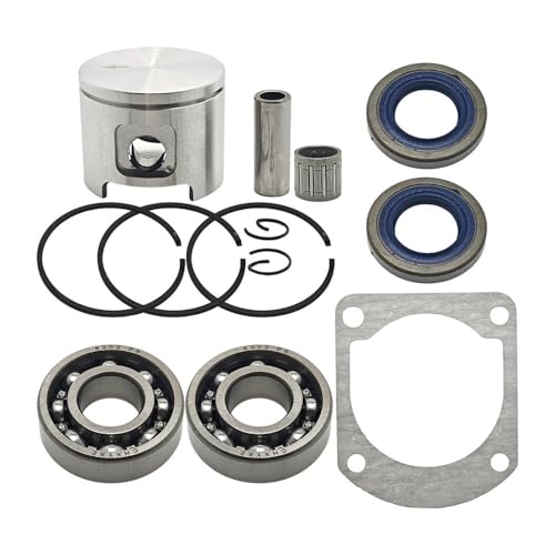 Kit pistón 48 mm para reparar el motor de motosierra de leña en el campo
