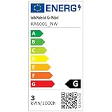 kalb Material für Möbel Oświetlenie podszafkowe LED, oświetlenie kuchenne, panel oświetleniowy do kuchni, do wyboru: zestaw 4 sztuk, barwa światła: neutralna biel