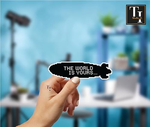 Image of THATS IT - The World is Yours Stickers - Vinyl Bumper Sticker for Car, Van, and SUV - Waterproof Decal for Waterbottle and Laptop - Indoor and Outdoor Use for MacBook - Long Lasting Cup Decal -TI 342