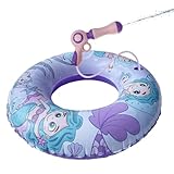 Inflatable Pool Float with Water Gun, Floaties for Adults Teens and Kids, Mermaid Pool Toys for Kids Ages 8-12, Girls Pool Tube, Beach Inner Tubes for Floating, Summer Fun Pool Party Swim Ring