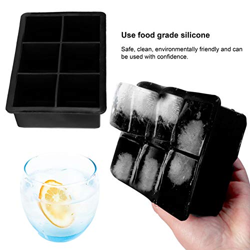 Molde de silicona para 6 cubos de hielo cuadrado miniatura 3