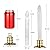 CelebrationLight 10 Pack Flameless Taper Candles with Remote/Timer, Battery Operated Flickering LED Window Candles, Vintage Christmas Electric Fake Candlesticks, Golden Holder