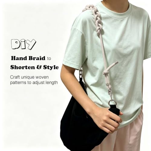 Image of Bag Strap Crossbody Adjustable Shoulder Bag Strap Replacement Paracord Straps for Canvas /Sport Bag for Outdoor