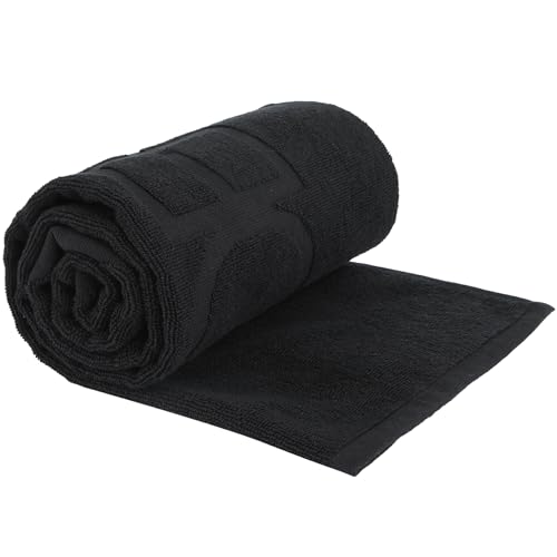 WANDER 100% Cotton Sweat Towel, Soft Absorbent Sport Towel for Running, Badminton, Tennis, Outdoor Use - Men & Women - 24x48 Black