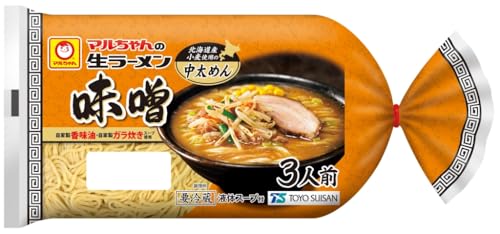 マルちゃんの生ラーメン 味噌 3人前