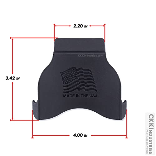 Paddle Mount - Outside-The-Waistband Holster Mounting Attachment - Tactical Black - (Without Hardware) - (1 Pack) #TOP2