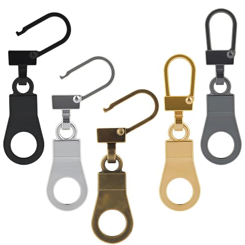 Keeshibao 20 Pieces Zipper Pull Replacement Bulk for Small Holes,