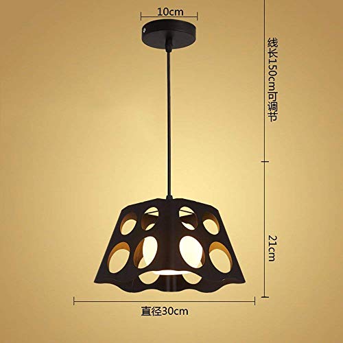 Abat-jour suspension noir E27 pour adoucir l'ambiance lumineuse de votre chambre