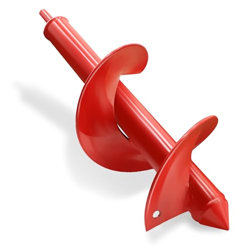 TCBWFY 4'x12' Auger Drill Bit for Planting Digging Holes,Garden Plant Flower Bulb Auger Spiral Drill Rapid Bulb Planter Earth Auger Bit Post or Umbrella Hole Digger for 3/8' Hex Drive