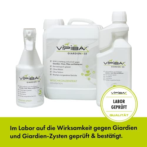 ViPiBaX Giardien Ex Hygiene-Spray Nachfüllpack 2,5L für Hund, Katze & Co - Geruchsentferner - Hygiene-Spray Nachfüllpack- Effektive Desinfektion gegen Giardien, Viren, Pilze & Bakterien