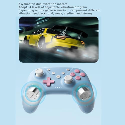 Gamepad Inalámbrico, Controlador de Juego, Motores de Vibración Duales, Giroscopio de 6 Ejes para Accesorios de Juegos (#11) - imagen 2