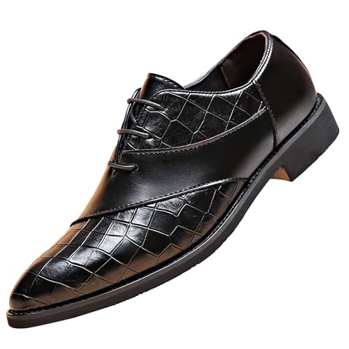 Zapatos de vestir para hombre talla 40 2/3 EU, calzado Oxford negro para eventos y negocios