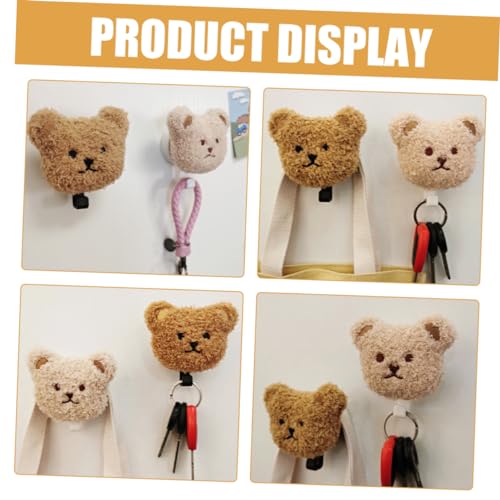 Ours en peluche mural adhésif à forte adhérence étanche pour accessoires de douche - 8