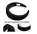 Womens Padded Headbands Fashion 2PCS Thick Velvet Pearl Vintage hair accessories Alice Band headband