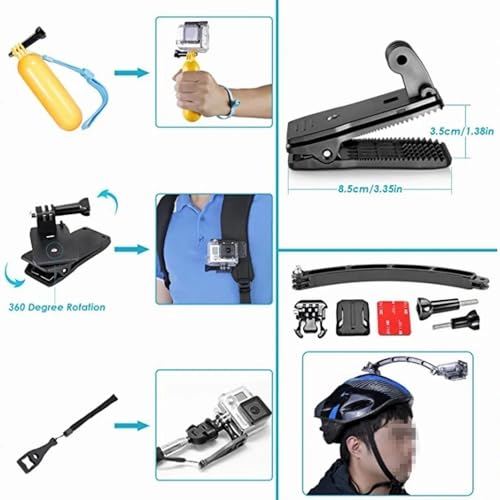Kit de accesorios 50 en 1 para cámara de acción GoPro Hero e Insta360 4