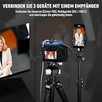NEEWER CM28 PRO drahtloses Lavalier Mikrofon + Ladecase, Geräuschunterdrückung, 9 Stunden Aufnahmezeit, 4GB Speicher, Mini Ansteckmikrofon, kompatibel mit USB C iPhone iPad Android Kameras PCs Laptops – Ansicht 2