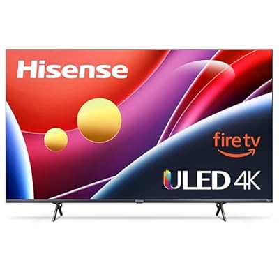 Hisense 65” Class U6 Series ULED 4K UHD Smart Fire TV (65U6HF, 2024) - QLED, Full Array Local Dimming, 600-Nit, Dolby Vision HDR 10+, HDMI 2.1, MEMC, 240 Motion Rate with VRR, Alexa Compatibility