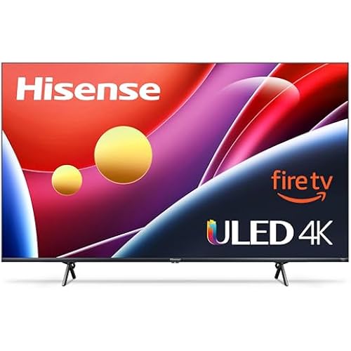Hisense 50" Class U6HF Series (50U6HF, 2025) ULED 4K UHD Smart Fire TV, Voice Remote with Alexa, QLED, Full Array Local Dimming, Dolby Vision, HDR 10+, Quantum Dot for Enhanced Color, Game Mode Plus