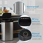 BestOffice 22 Gallons Automatic Sensor Large Kitchen Trash Can with Stainless Steel, Touchless Garbage Bin with Lid for Kitchen, Home, Office Waste Bin 82L - Image 4