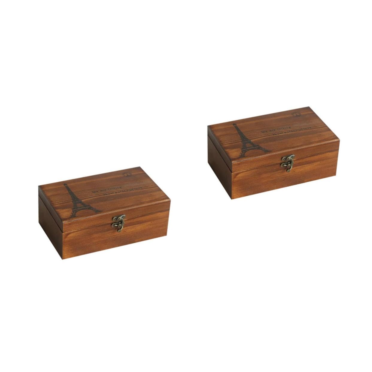 VILLCASE 2 Stück Nähkästchen Vintage zur Aufbewahrung Tragbare Schneiderbox für Nähbedarf Organizer für Nähwerkzeuge und Garn für Handarbeit und Diy Projekte