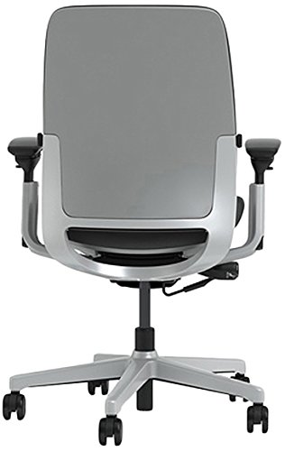 Image of Steelcase Amia Chair with Platinum Base & Hard Floor Casters, Graphite -