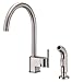 Danze D401542SS Como Single Handle Kitchen Faucet with Matching Spray, Stainless Steel