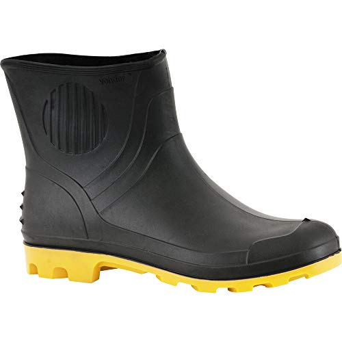 Bota De Pvc Preta E Amarela, Cano 3/4, Sem Forro, 41, Vonder Vonder