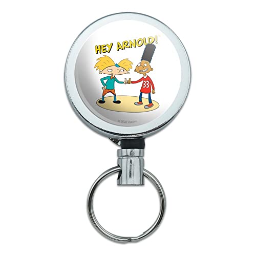 Hey Arnold! and Gerald with Logo Heavy Duty Metal Retractable Reel ID Badge
