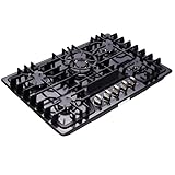 Deli-kit 30 Inch Gas Cooktop Dual Fuel Sealed 5 Burners Stainless Steel Gas Cooktop Gas Hob DK257-A03B Gas Cooker