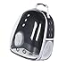 Pet Carrier Backpack, Reinforced Handle Ventilation Holes Multifunction Large Space Transparent Window Cat Backpack Carrier Side Open for Walking (Black)