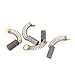 Aexit 2 Pairs Mounts & Accessories 9x4x4mm Carbon Brushes Power Tool for Electric Hammer Accessories Drill Motor