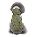 Rdc Pet Pet Hunde Kapuzenpullis Arbeitskleidung verdickter Hund insgesamt Hund Militäruniform Armee Sweater Baumwolljacke Pelzmantel für kleine Hund mittlere Hund (Grün,XL)