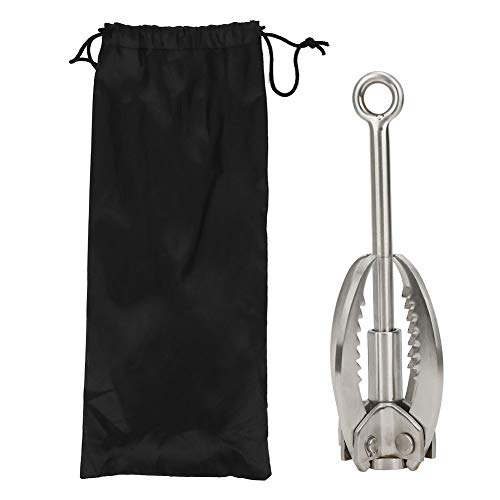 Stainless Steel Grappling Hook Folding Rock Climbing Claw Outdoor Survival Tool for Mountaineering Adventure Rescue