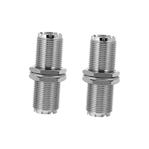 Adaptador UHF hembra doble SHINEOFI conector coaxial sin pérdida de señal para antena