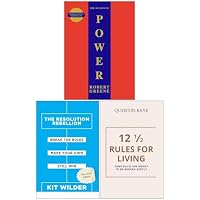 The 48 Laws Of Power, The Resolution Rebellion & 12 1/2 Rules For Living 3 Books Collection Set
