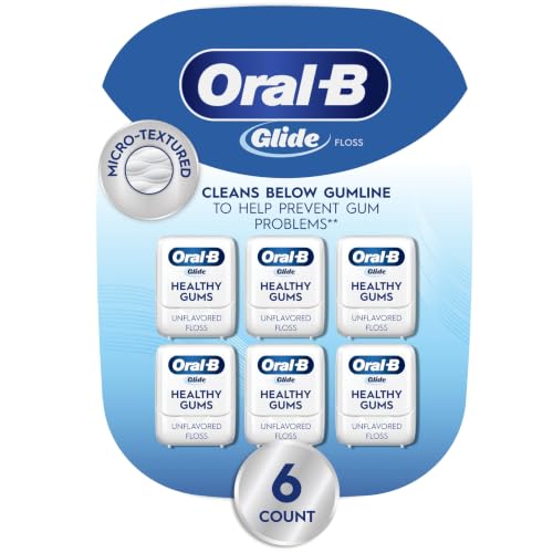 Image of Oral-B Glide Healthy gums, unflavored floss 50M (Pack of 6)