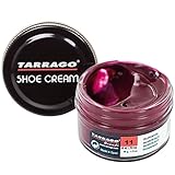 CREMA SUAVE DE FÁCIL APLICACIÓN: Esta crema a base de ceras naturales que nutre, mantiene, brilla y mejora el color del cuero y cuero sintético es presentada en frasco de vidrio de 50ml. 1. Eliminar el polvo de la superficie. 2. Aplicar una pequeña cantidad de crema con una gamuza o cepillo, extender uniformemente. 3. Dejar secar durante un minuto para que la cera pueda penetrar en el cuero. 4. Cepillar para un brillo inmediato. La crema para zapatos Tarrago tiene vigencia de 15 años.