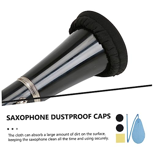 SAFIGLE 5 Sets Wind Instrument Cover Trumpet Cleaning Brush Guitar Stand Saxophone Mouthpiece Tuba Care Kit Horn Bagpipes Guitar Maintenance Kit Bass Guitar Corks Bell Valve Fleece - Thumbnail 2