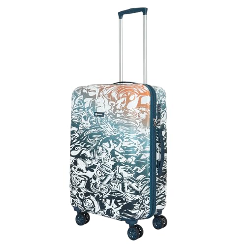 Image of NOVEX Ranger 28-Inch Trolley Suitcase for Men & Women | Polycarbonate Hard Shell Luggage Anti-Theft Zippers | Ideal for Office Trips, Travel & Weekend Getaways | Cyan