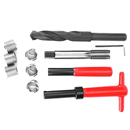 Juego Helicoidal de 16x1,5 Mm, M16x1,5, Insertos Roscados, 11 Uds., Kit de Reparación de Roscas, Llave de Taladro Trenzado de Acero Inoxidable, Herramienta de Inserción de Grifo