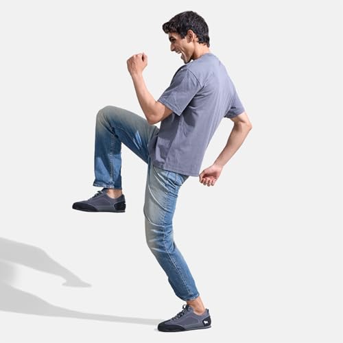 Image of Neeman's The Urban Knits Sneakers for Men | Retro-Inspired Style with Breathable Knit Upper, Cushioned Insole & Natural Rubber Sole for All-Day Comfort