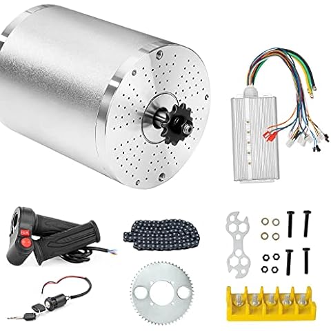 Brushless DC Motor 3000W 72V Electric Motor High Power Brushless Motor Controller 50A Scooter Motor Go Kart Electric Motor Kit Cover