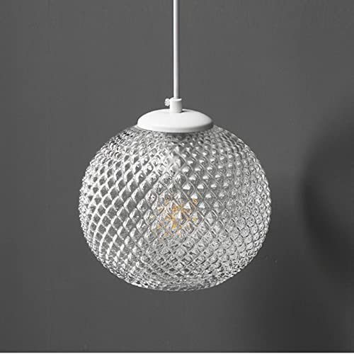 Lámpara colgante de cristal esférica E27 para techo de dormitorio 5