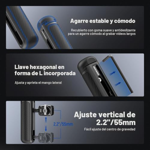Placa trasera de lente de 17mm en jaula S24 Ultra con mango lateral NEEWER 5