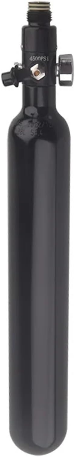 1pcs 0.38L 380cc Aluminium Diving Gas Cylinder Output 160 to 3000 PSL Pressure Regulator Adapter Valve Air Tank Accesories(Only Tank)