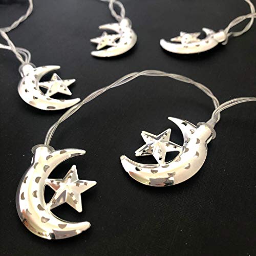 Fournitures de Paon - Crescent Moon & Star Fairy Lights Cover