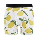 Vnurnrn Zitrone Tropische Früchte Frisch Boxershorts Herren 2er Pack Männer Unterwäsche Unterhosen Men Boxer Retroshorts Baumwolle
